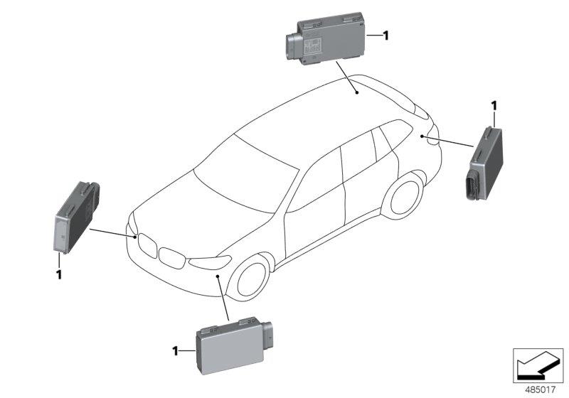 Diagram Sensor for lane change warning for your 2004 BMW 530i   