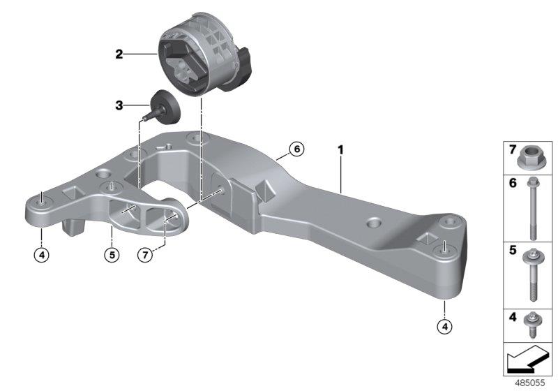 Diagram Gearbox suspension for your 2023 BMW 430iX   