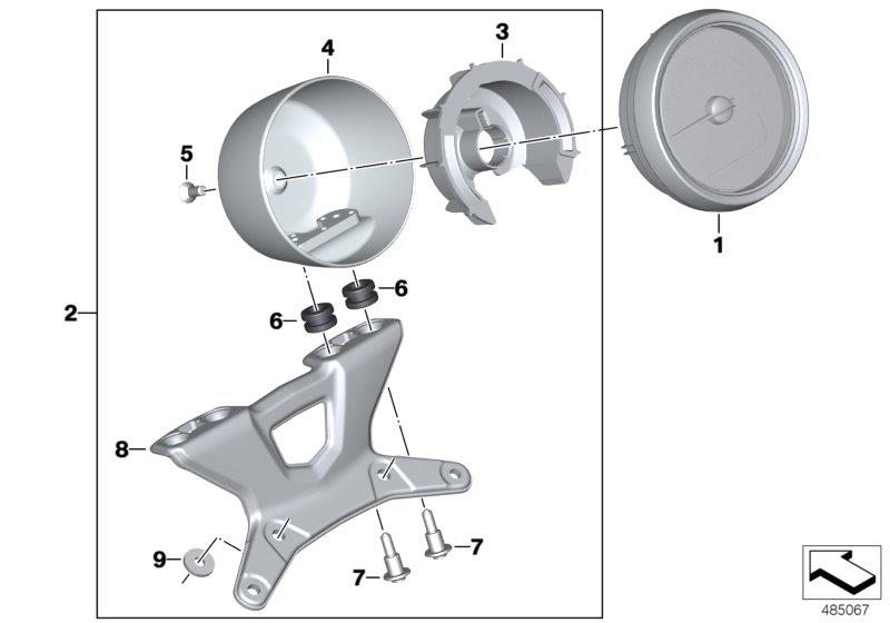 Diagram Rotational-speed sensor chrome for your 2017 BMW C650 Sport   