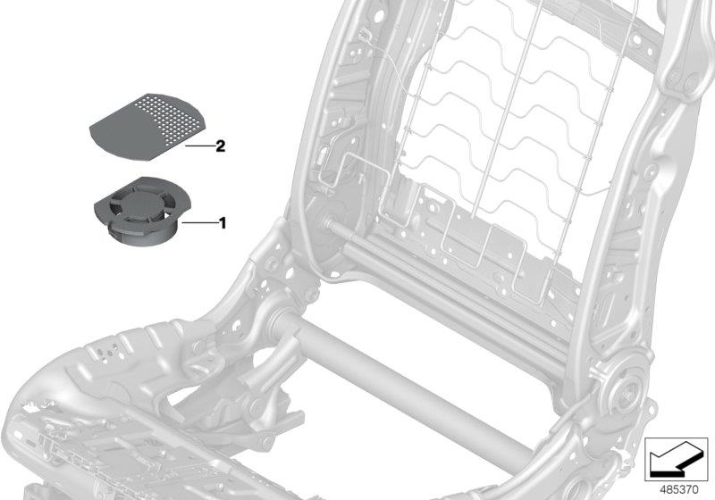 Diagram Seat, front, electrical and motors for your 2023 BMW X3  30eX 