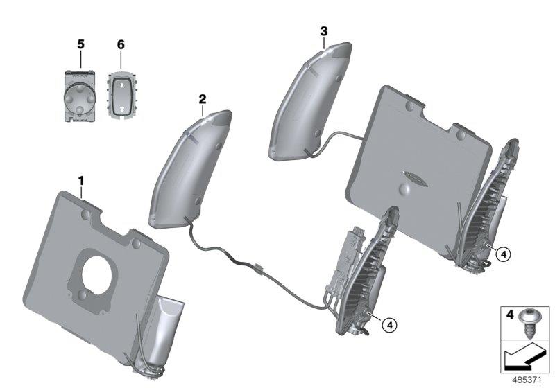 Diagram Seat, front, lumbar for your BMW