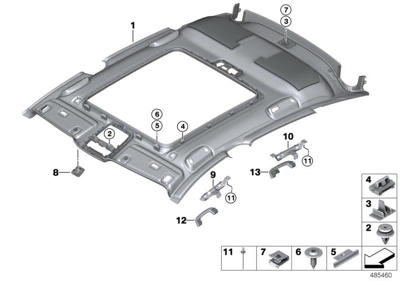 Diagram Headlining for your 2002 BMW M5   