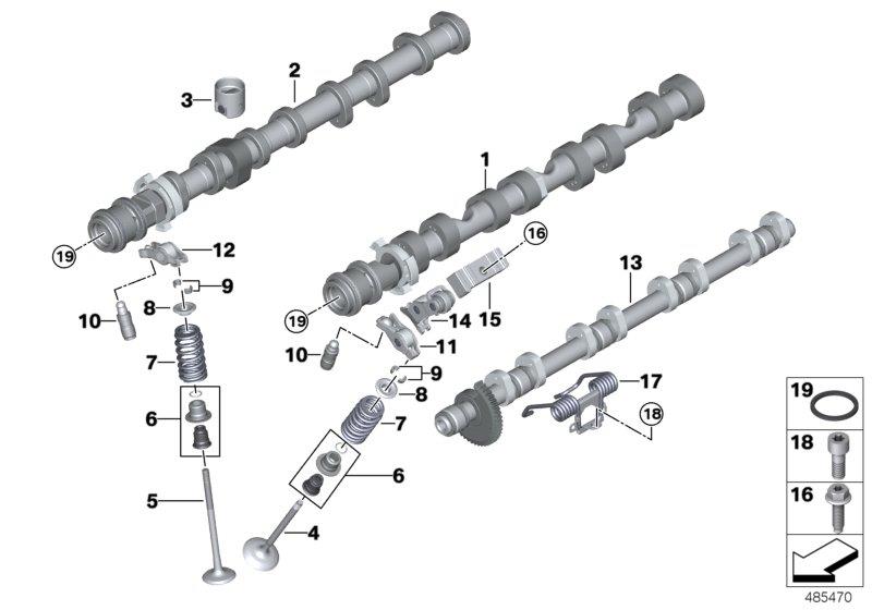 Diagram Valve timing gear for your BMW M5  