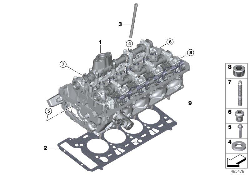 Diagram Cylinder Head for your 2015 BMW M235iX   