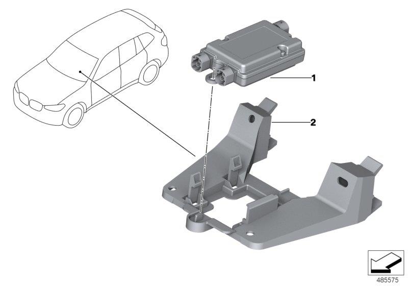 Diagram USB hub for your BMW