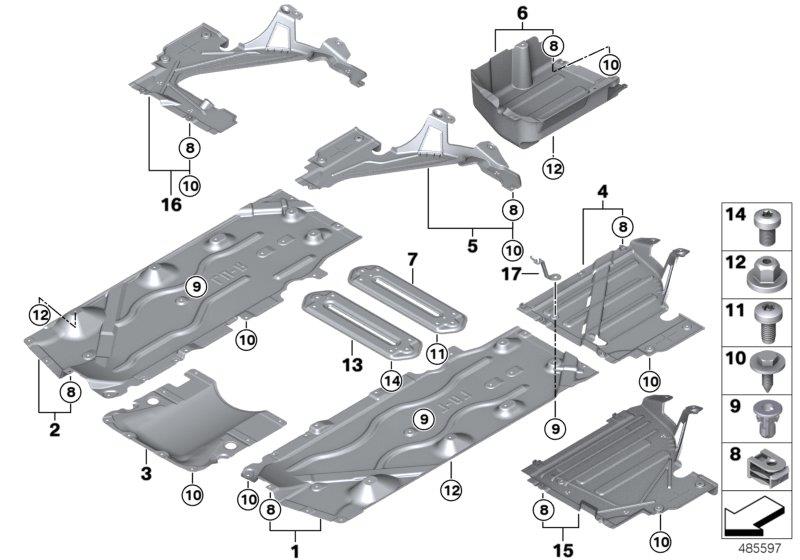 Diagram Underfloor coating for your MINI