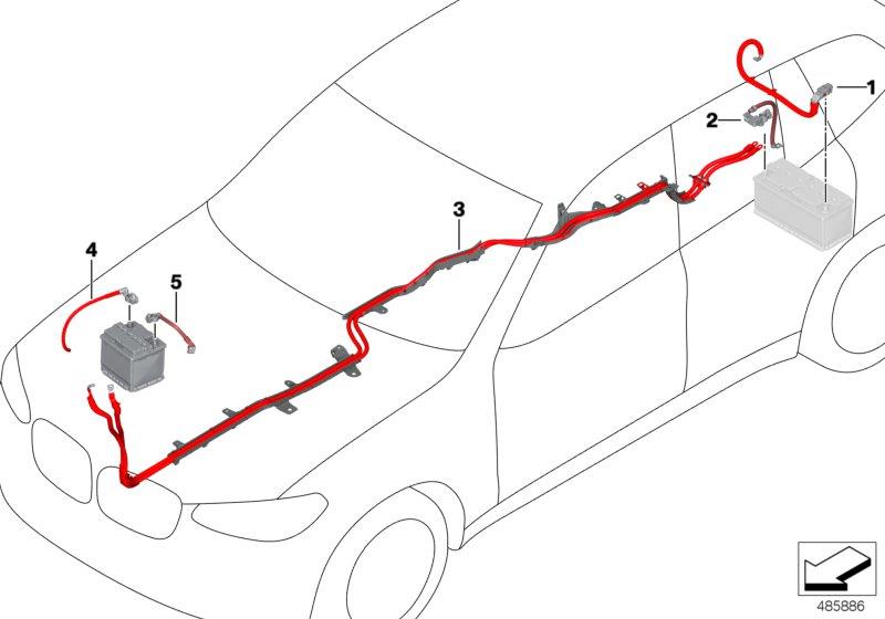 Diagram Battery cable for your 2019 BMW M5   