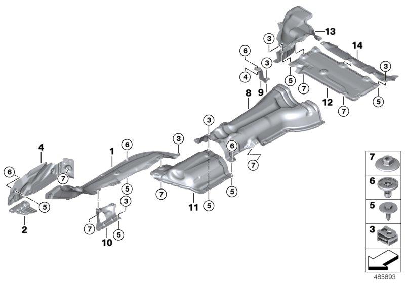 Diagram Heat insulation for your BMW