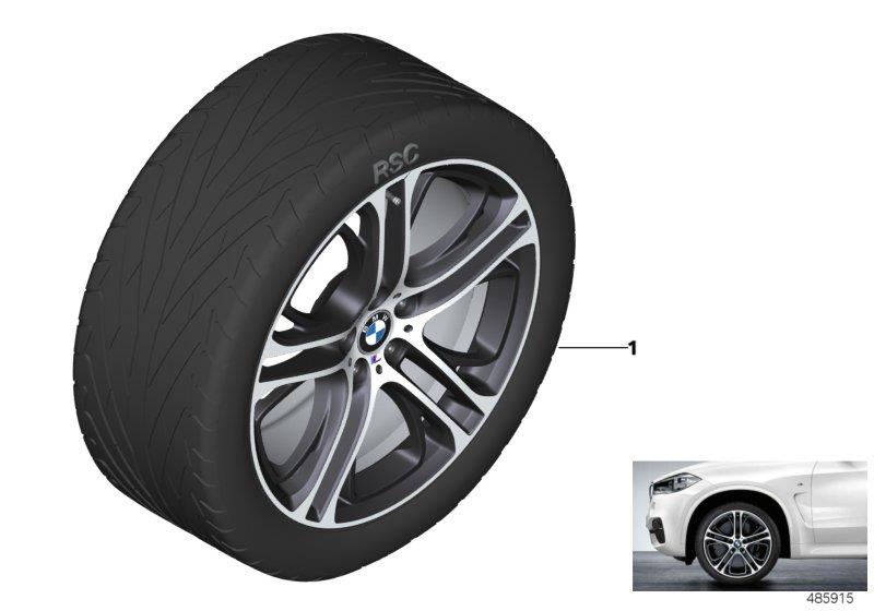 Diagram BMW LA wheel M Perf. Doub.sp.310M-21" for your BMW 330iX  
