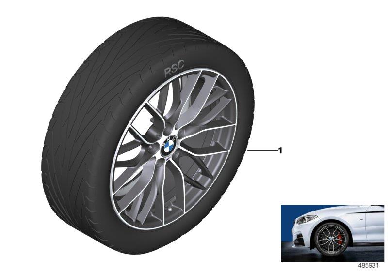 Le diagramme BMW roue all.lég.M Perf. r.doub.405M-19" pour votre BMW M240i  