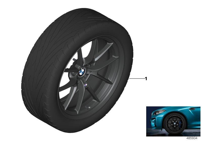 Diagram BMW LA wheel M Perf. Y-spoke 763M - 19" for your 2017 BMW M2   