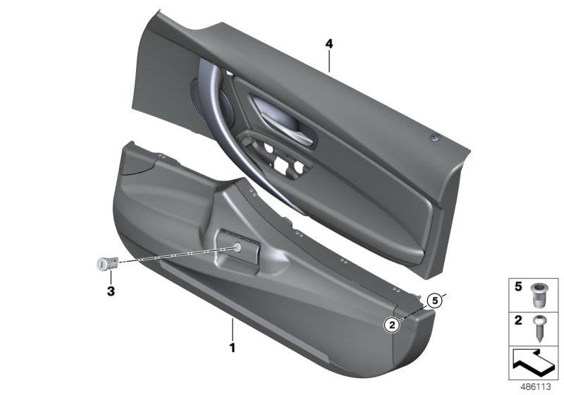 Diagram Firearms compartment and door trim panel for your 2009 BMW M6   