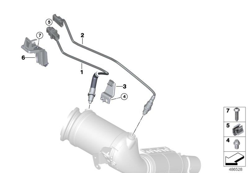 Diagram Lambda Probe Fixings for your MINI