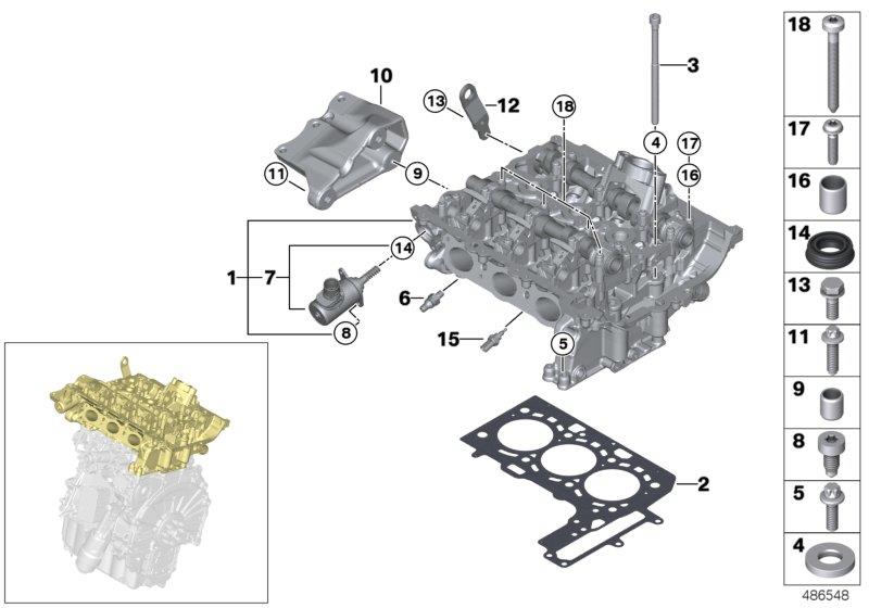 Diagram Cylinder head for your MINI