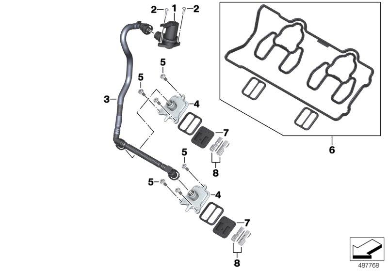 Diagram Secondary air system for your BMW