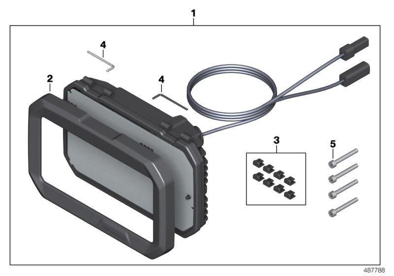 Diagram BMW Motorrad Smartphone Cradle for your 2013 BMW C600 Sport   