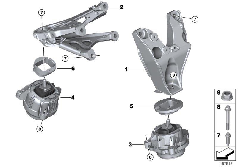 Diagram Engine Suspension for your BMW