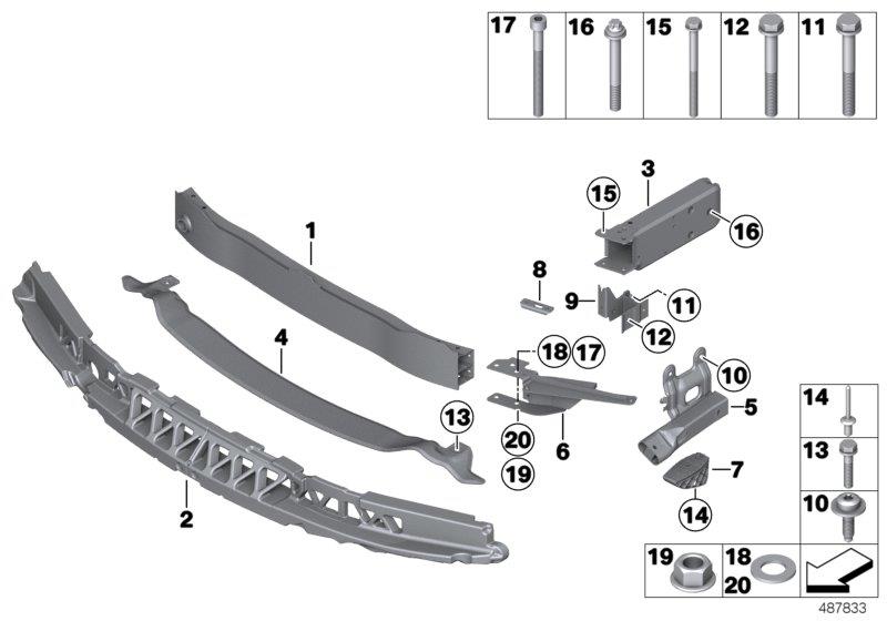 Diagram Carrier, front for your 2012 BMW M3   
