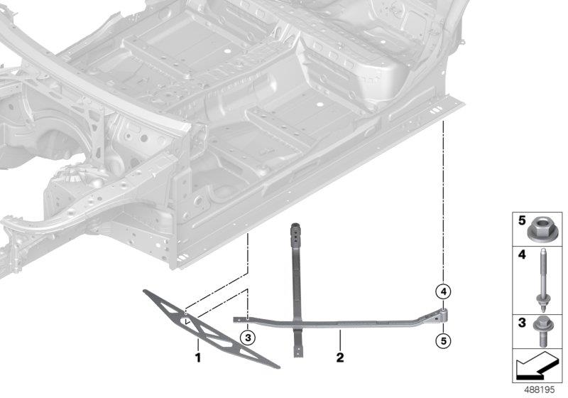 Diagram Reinforcement for body, rear for your BMW X2  