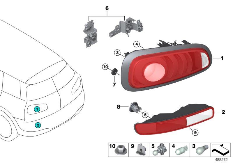 Diagram Rear light for your MINI