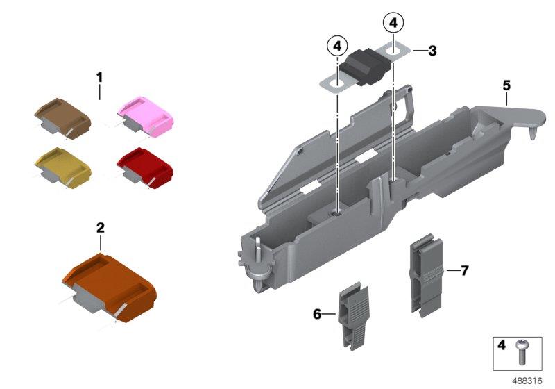 Diagram Fuses for your 2008 BMW K1200LT   