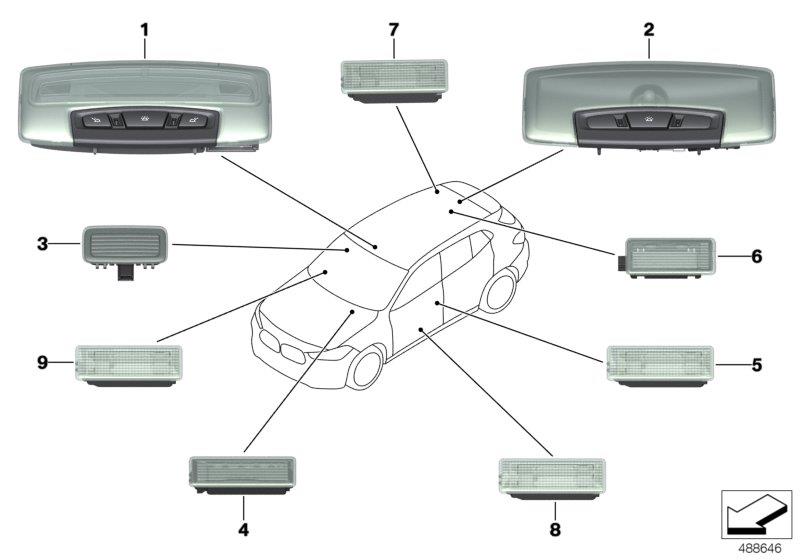 Diagram Various lamps for your 1981 BMW 320i   