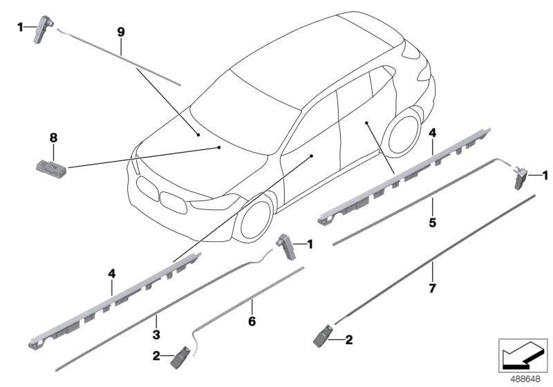 Diagram LED module / fiber-optic for your BMW