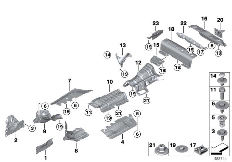 Diagram Heat insulation for your 2006 BMW M6   