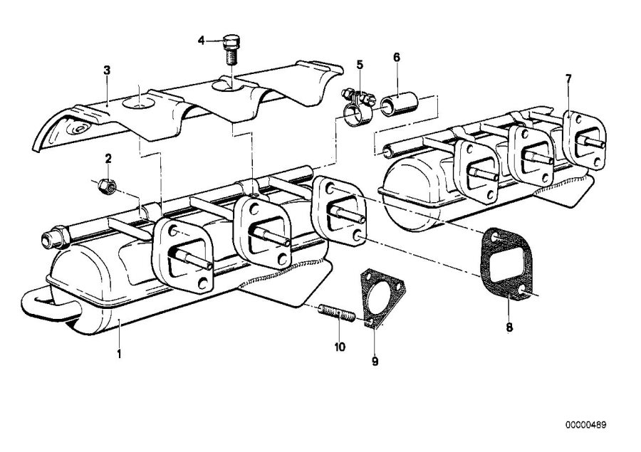 Diagram Exhaust manifold for your 2018 BMW M6   