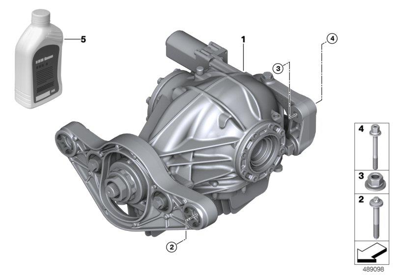 Diagram Final drive with differential for your 1988 BMW M6   