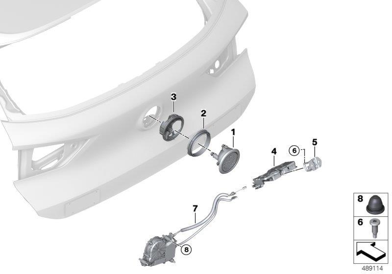 Diagram TRUNK LID/CLOSING SYSTEM for your BMW X2  