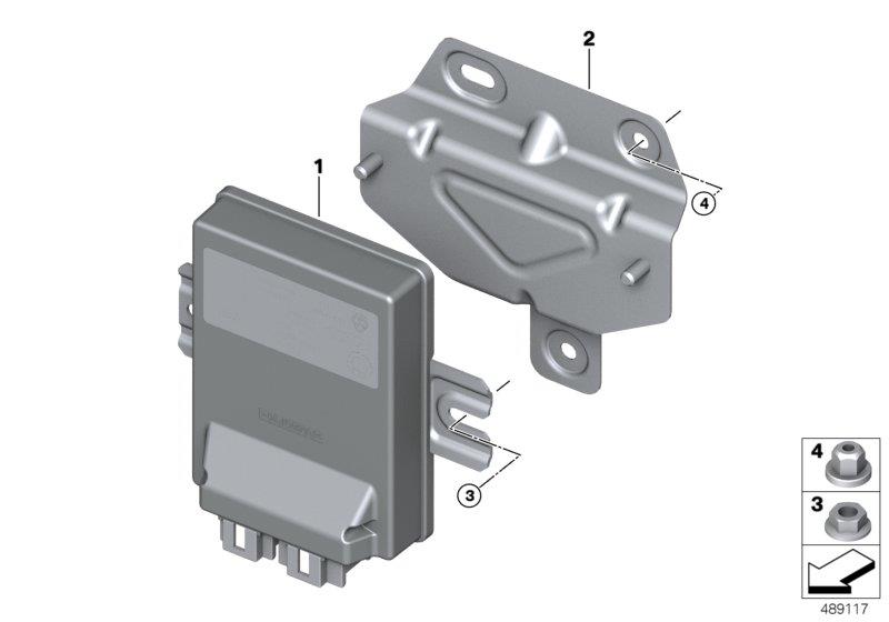 Diagram Rear axle differential control unit for your BMW