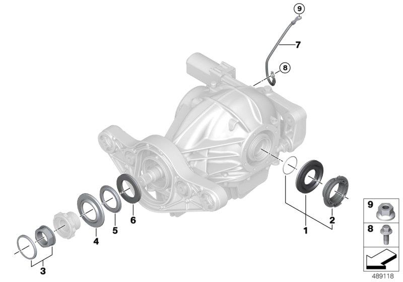 Diagram Rear-axle-drive parts for your BMW