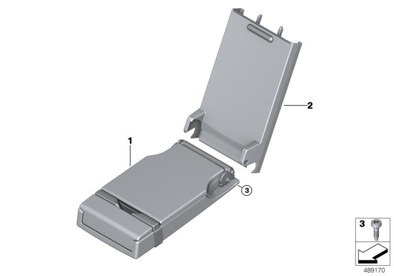 Diagram Rear seat center armrest for your 2006 BMW M6   