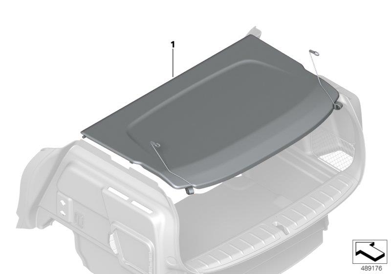 Diagram REAR WINDOW SHELF for your BMW