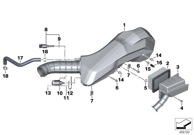 13Intake silencer / Filter cartridge Intake silencer / Filter cartridgehttps://images.simplepart.com/images/parts/BMW/fullsize/489180.jpg