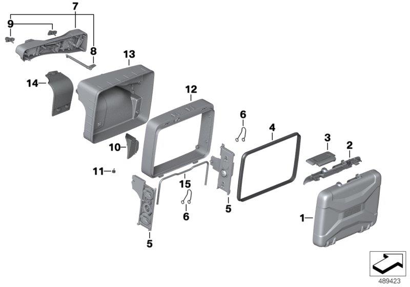 Diagram Single parts, Vario case for your 2015 BMW R1200GS   