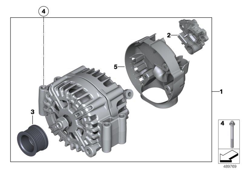 Diagram Alternator for your BMW