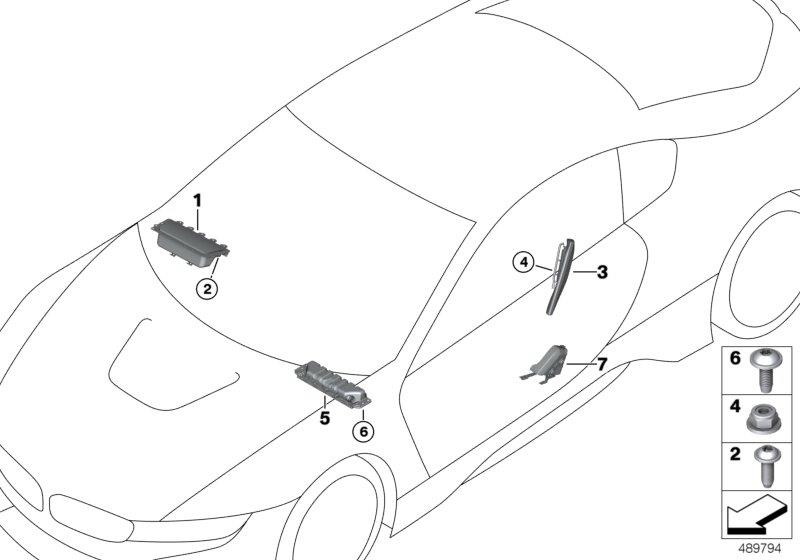 Diagram Airbag for your 2023 BMW X3  30eX 