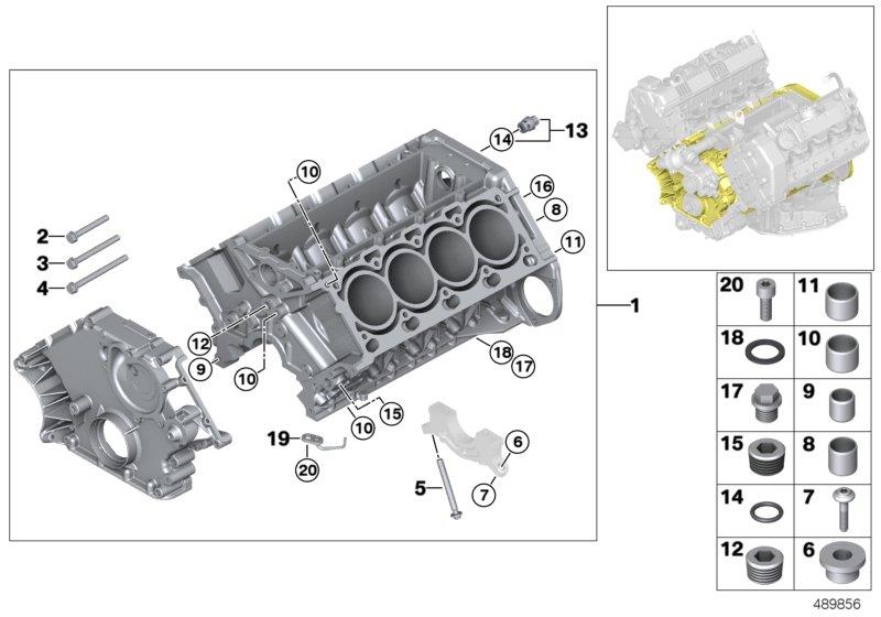 Diagram Engine block for your BMW