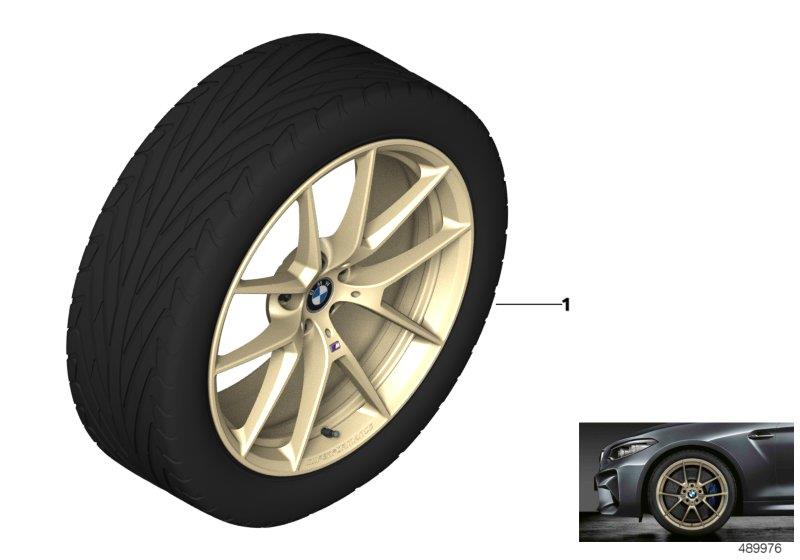 Diagram BMW LA wheel M Perf. Y-spoke 763M - 20" for your 2001 BMW M5   