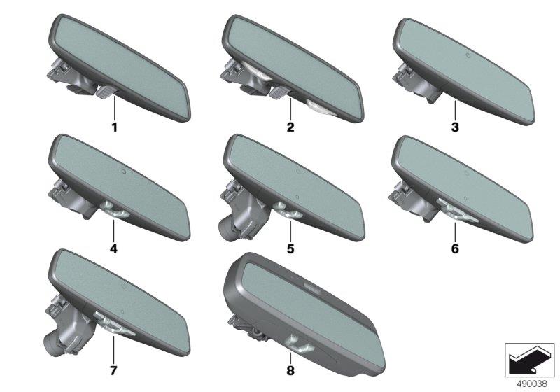 Diagram Interior mirror for your BMW