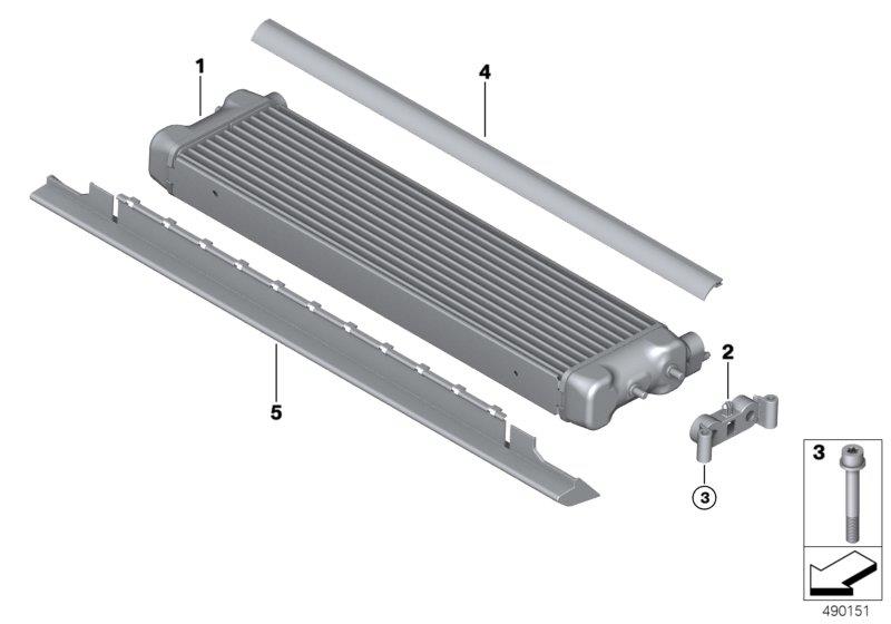 Diagram Auxiliary radiator for your BMW