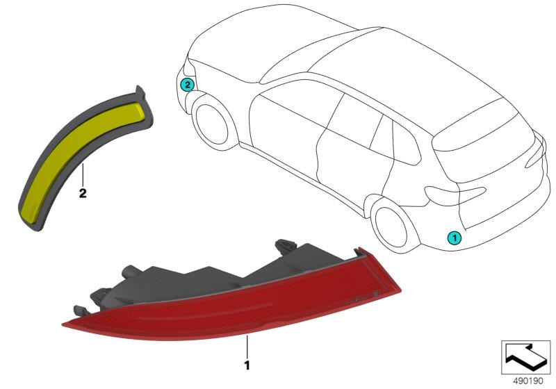 Diagram Reflector for your BMW