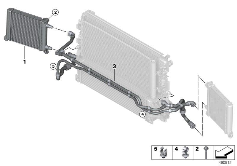 Diagram remote radiator for your 2006 BMW M6   