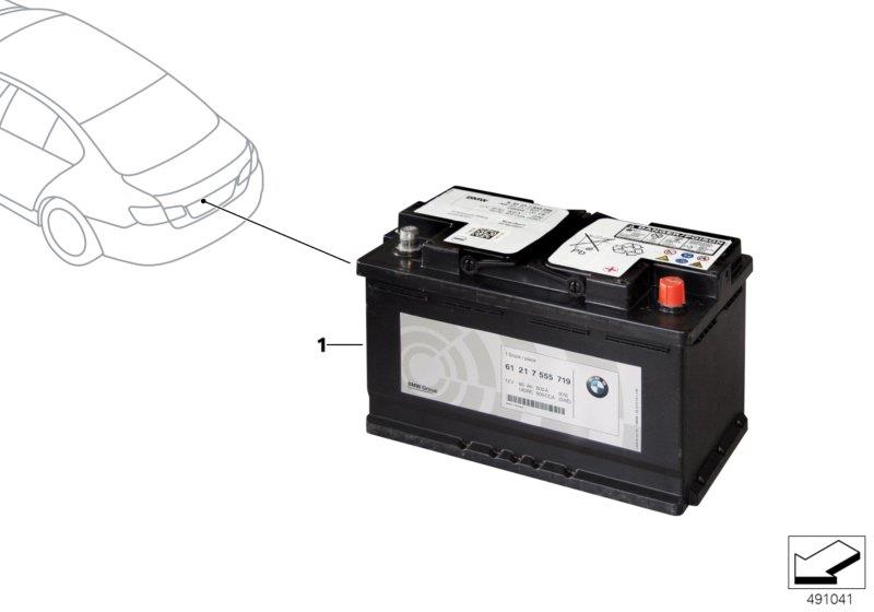 Diagram Additional battery for your 2013 BMW