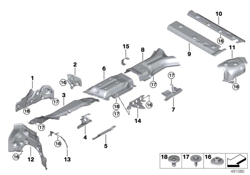 Diagram Heat insulation for your 1988 BMW M6   