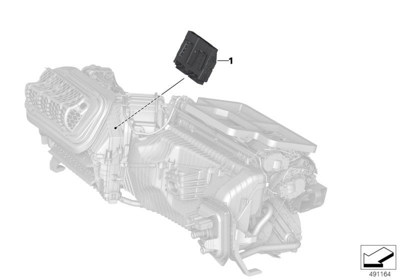 Diagram Control unit air conditioning sys. for your BMW