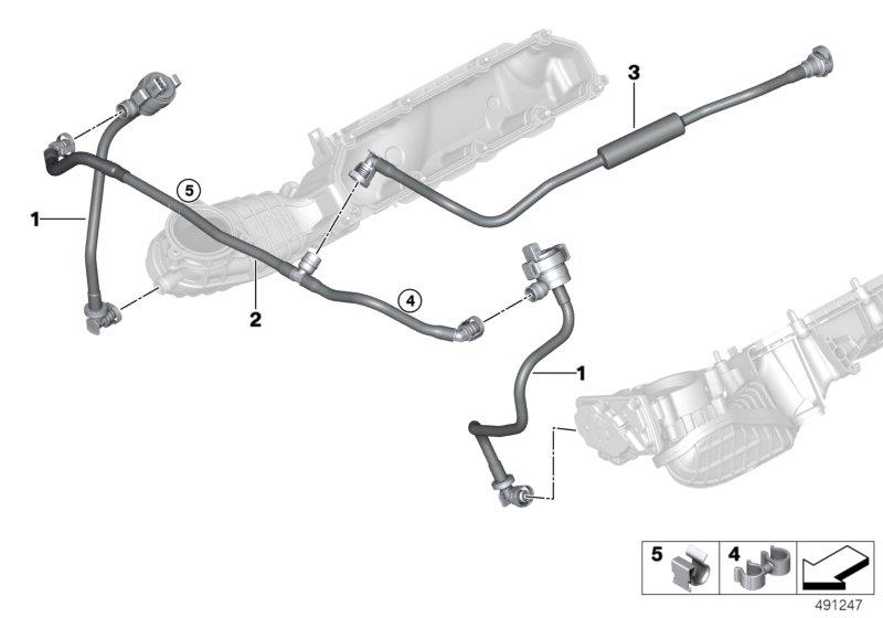 Diagram Fuel tank breather valve for your 2010 BMW 650i   