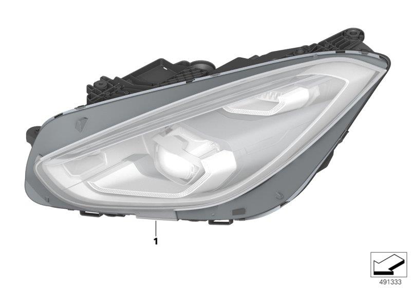 Diagram Headlight for your BMW